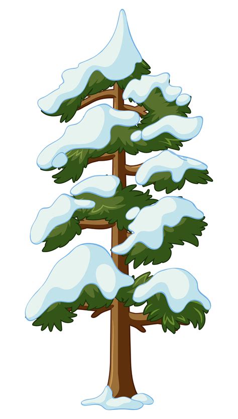 tree with snow clip art